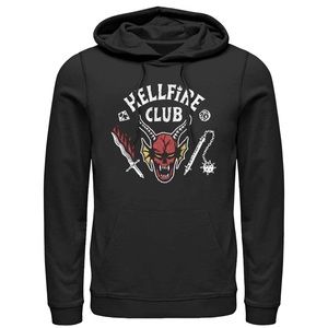 New Hot Topic Exclusive Stranger Things Hellfire Club Logo Hoodie Large Unisex